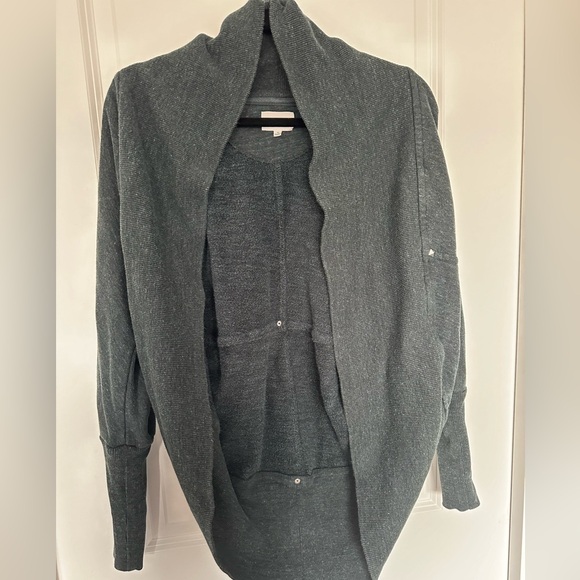ARITZIA Wilfred Diderot sweater cardigan size XS dark grey - Picture 1 of 4